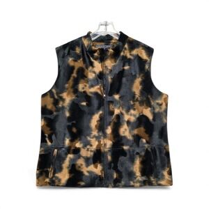 New Collection Harve Benard Vest Womens Black Brown
Faux Fur Front Zip, Size 12